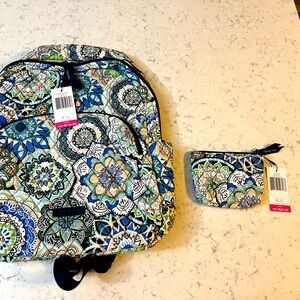 Vera Bradley Backpack and Change Purse NWT
